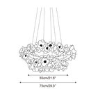 Elysian Floral Chandelier Petal Halo Minimalist