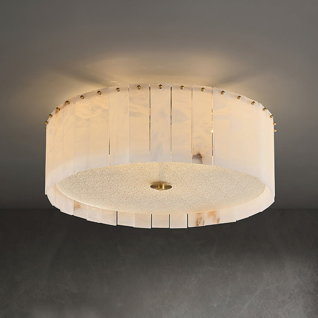 Elysian Ceiling Lamp Alabaster Halo