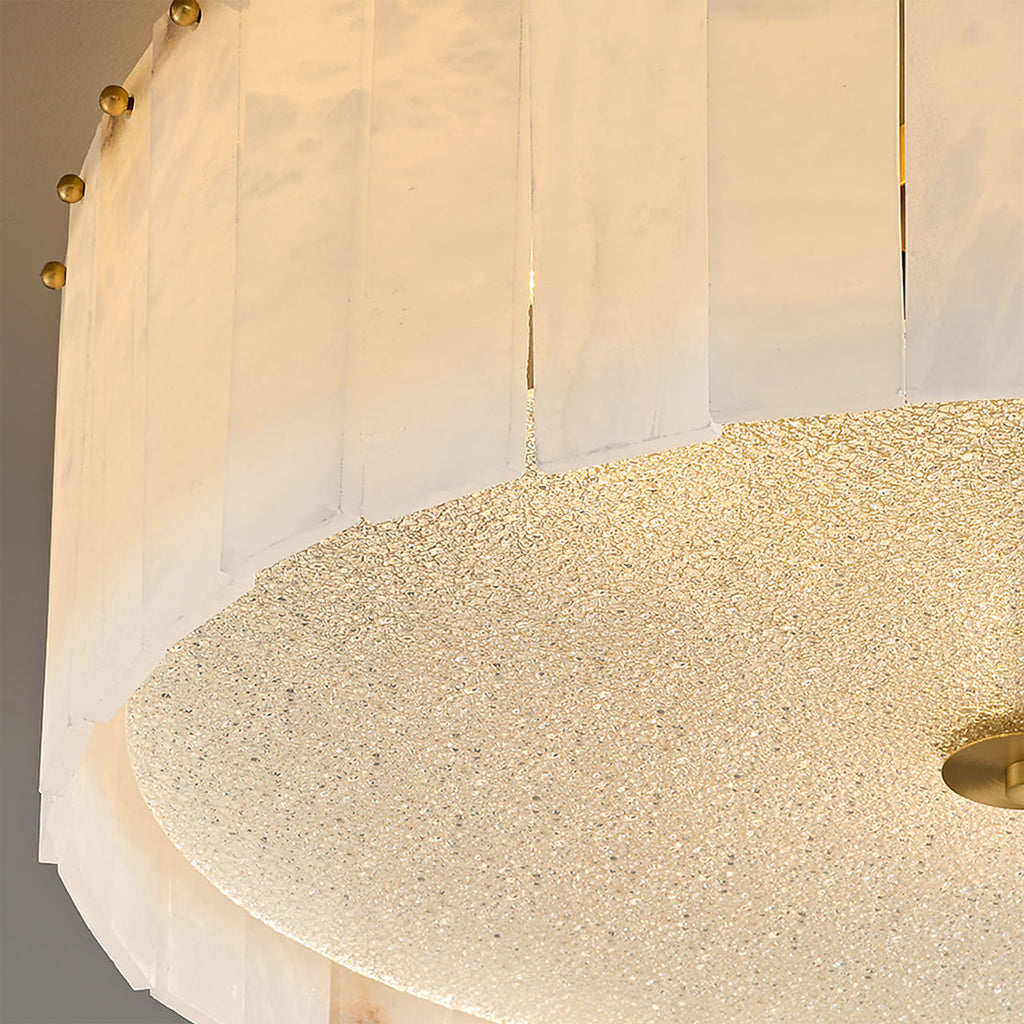 Elysian Ceiling Lamp Alabaster Halo