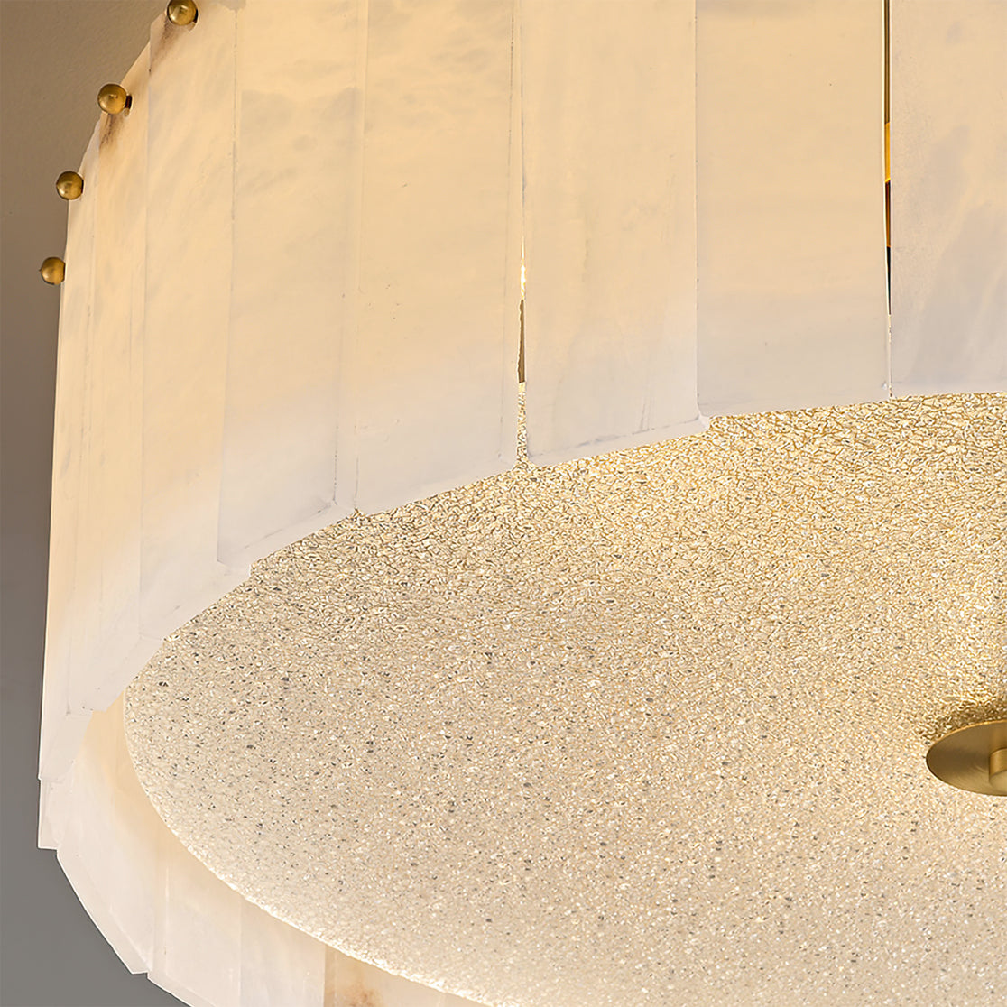 Elysian Ceiling Lamp Alabaster Halo