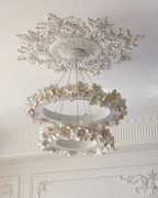 Elysian Floral Chandelier Petal Halo Minimalist