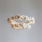 Elysian Floral Chandelier Petal Halo Minimalist