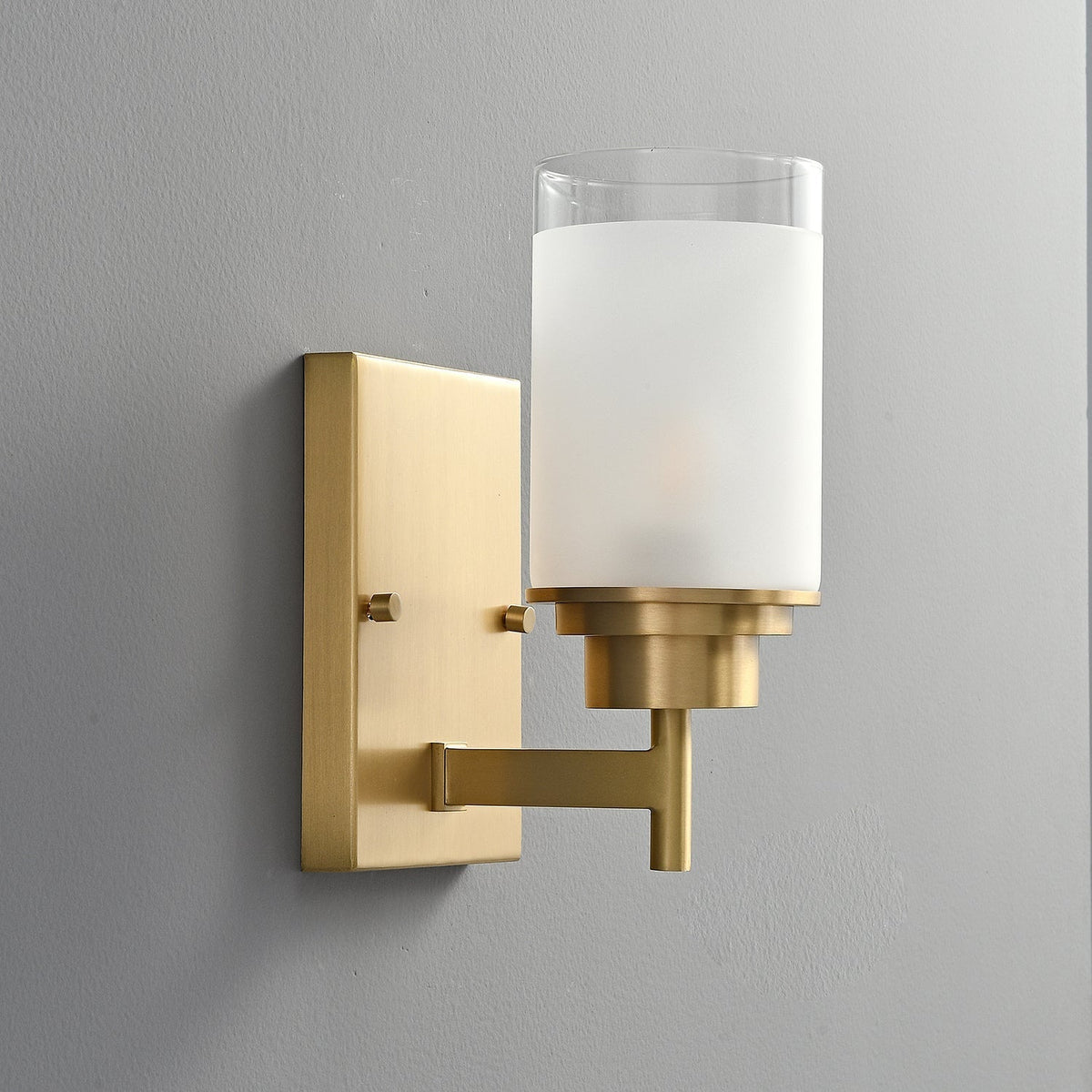 Myvele Elegance Vintage Brass Glass Sconce Wall lamp
