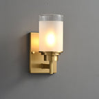 Myvele Elegance Vintage Brass Glass Sconce Wall lamp