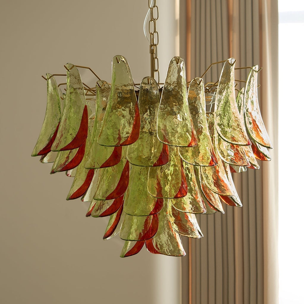 Aurora Chandelier Murano Glass Petal Elegant