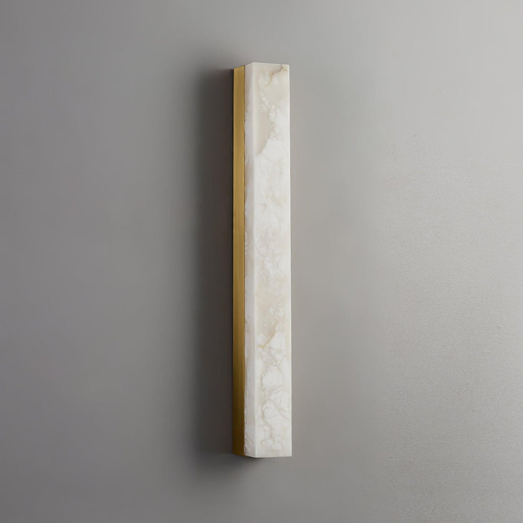 Kristy Linear Brass  Alabaster Wall Lamp