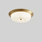 Nyrinis Traditional Classic Brass Glass Ceiling Light