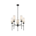Armiriel Vintage Industrial Brass Fabric Chandelier