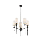 Armiriel Vintage Industrial Brass Fabric Chandelier