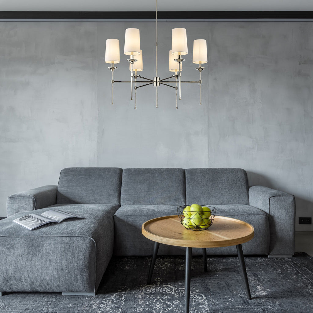 Armiriel Vintage Industrial Brass Fabric Chandelier