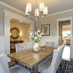 Armiriel Vintage Industrial Brass Fabric Chandelier