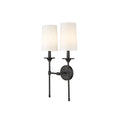 Esileth Vintage Industrial Brass Fabric Wall Lamp