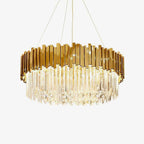 Lustra Chandelier Gold Crystal Golden