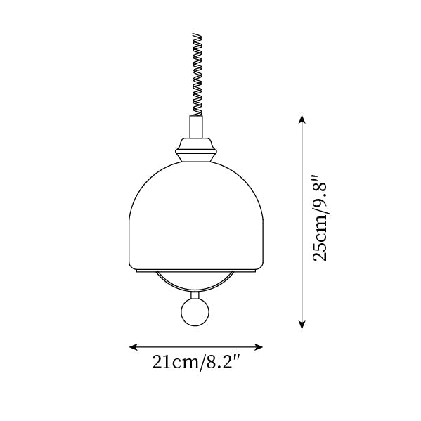Ardelle Vintage Glass Pendant Light