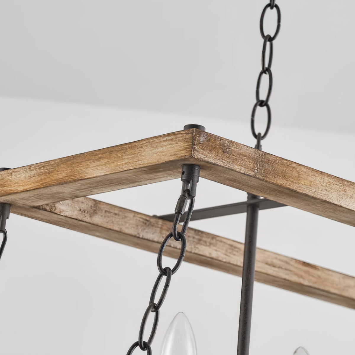 Ilcaryra Vintage Industrial Island Wood Chandelier