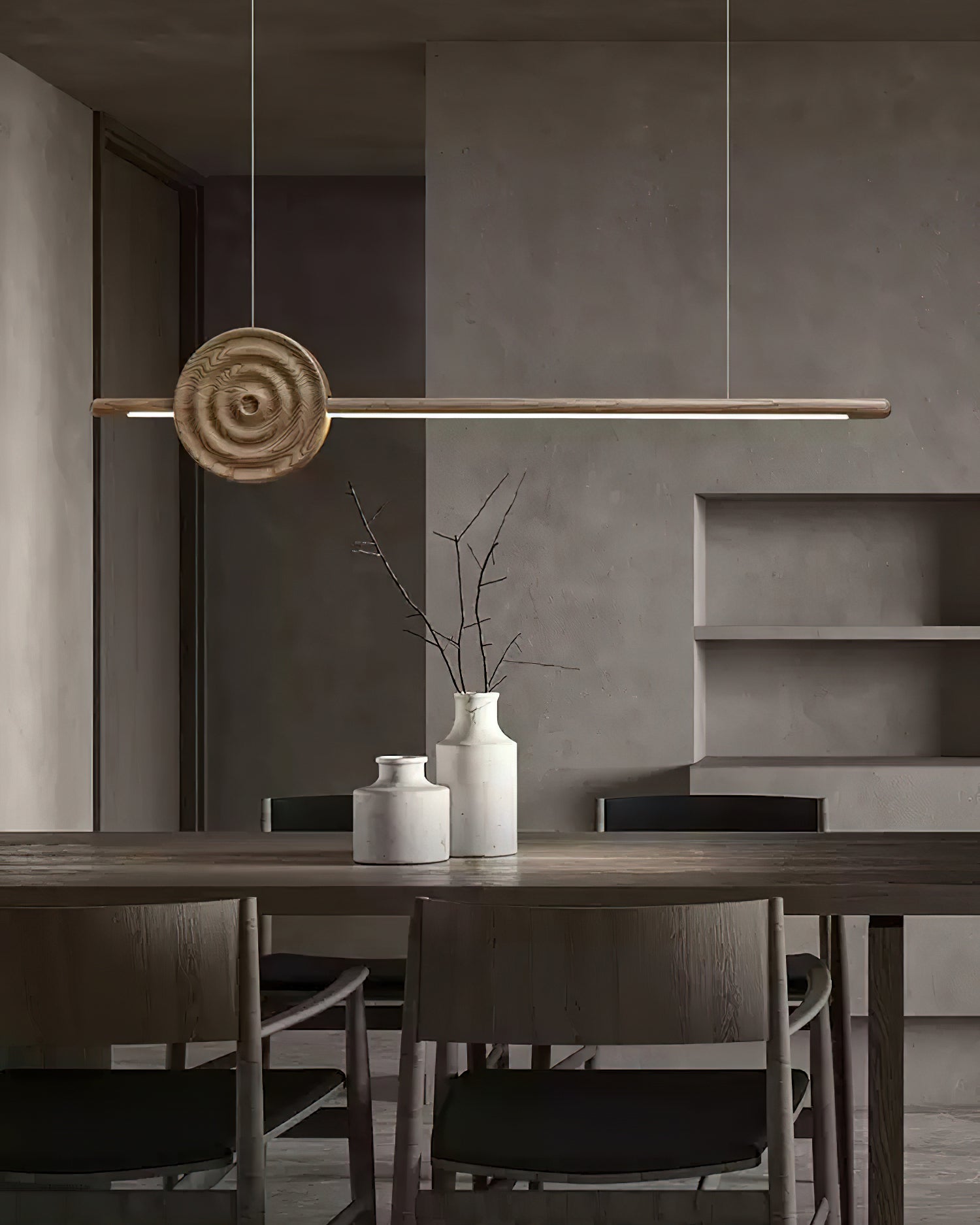 Aurora Chandelier Erhu Wood