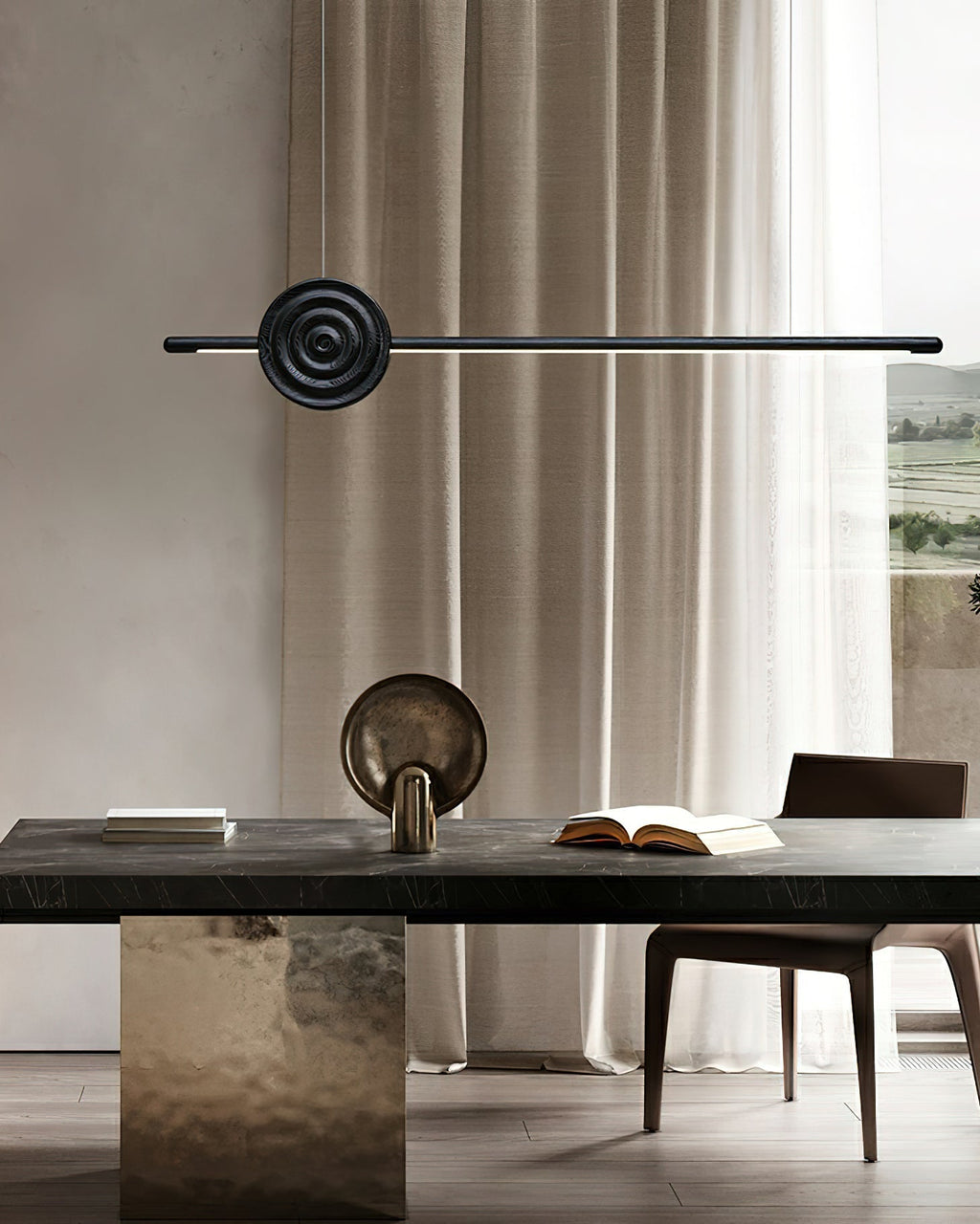 Aurora Chandelier Erhu Wood