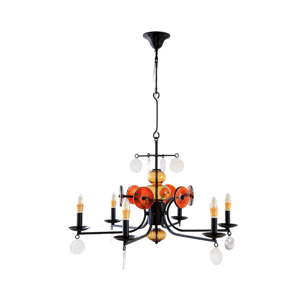 Anorion Vintage Industrial Luxury Glass Chandelier