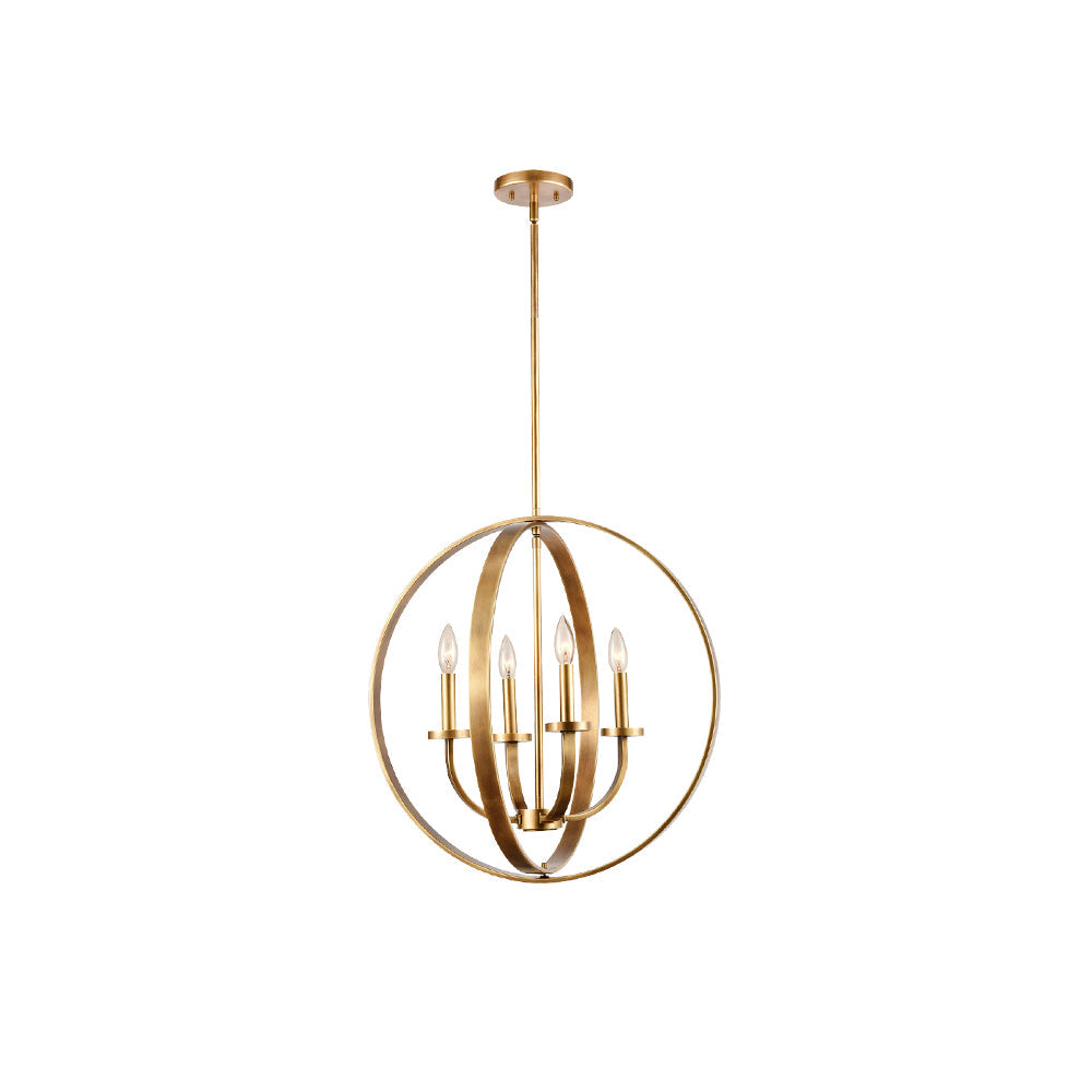 Icarila Vintage Industrial Brass Pendant Light