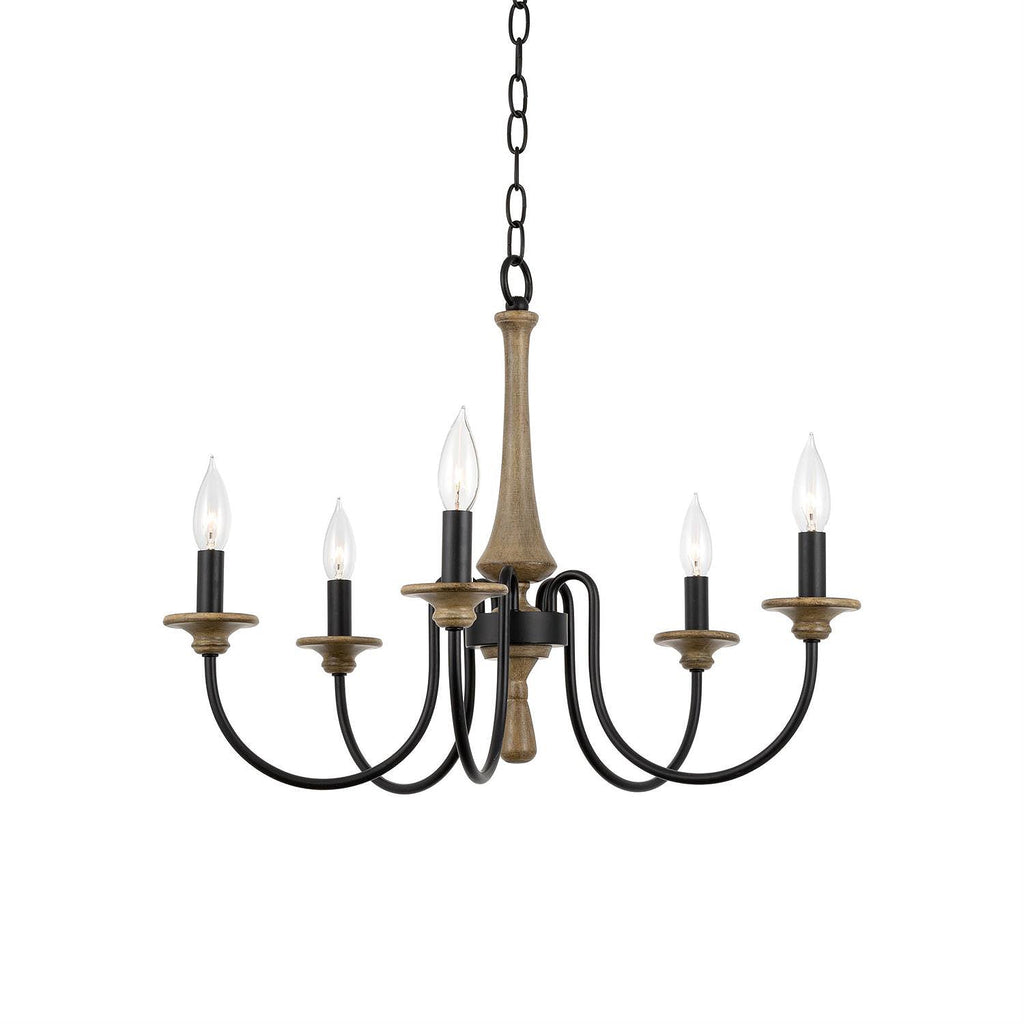 Alzorila Vintage Industrial Hand-carved Chandelier