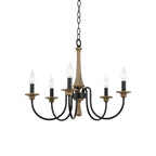 Alzorila Vintage Industrial Hand-carved Chandelier