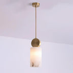 Lyrindis Cylinder Alabaster Pendant Light
