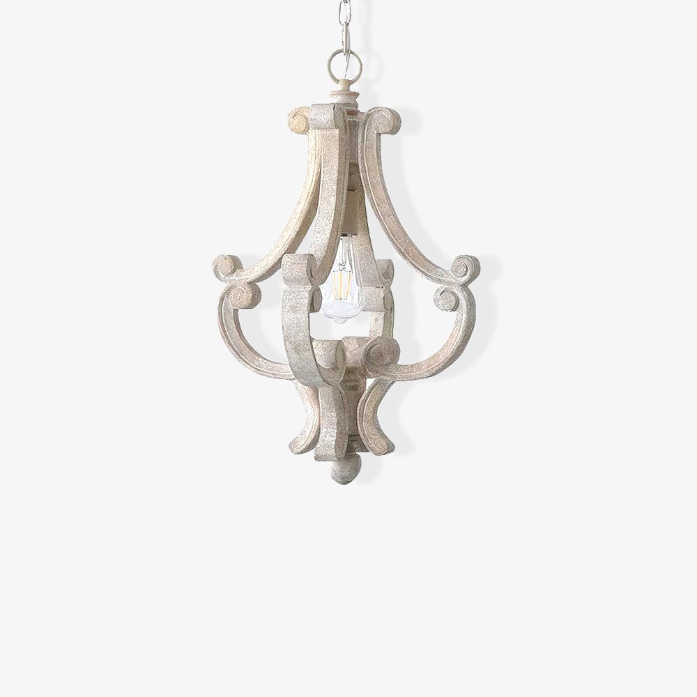 Thalien Wooden Glam Pendant Light