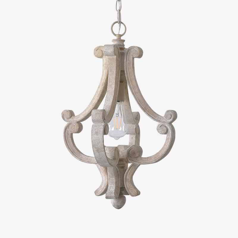 Thalien Wooden Glam Pendant Light