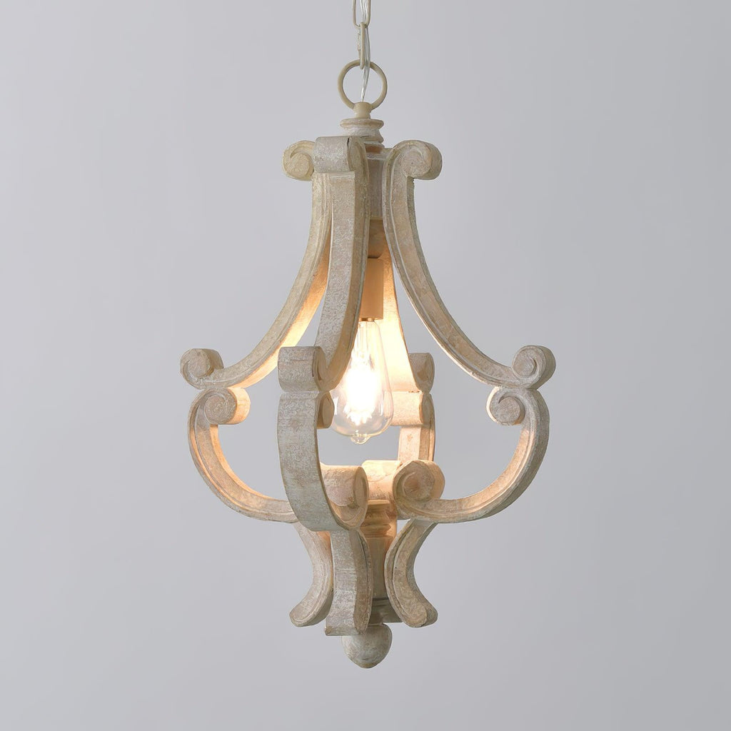 Thalien Wooden Glam Pendant Light