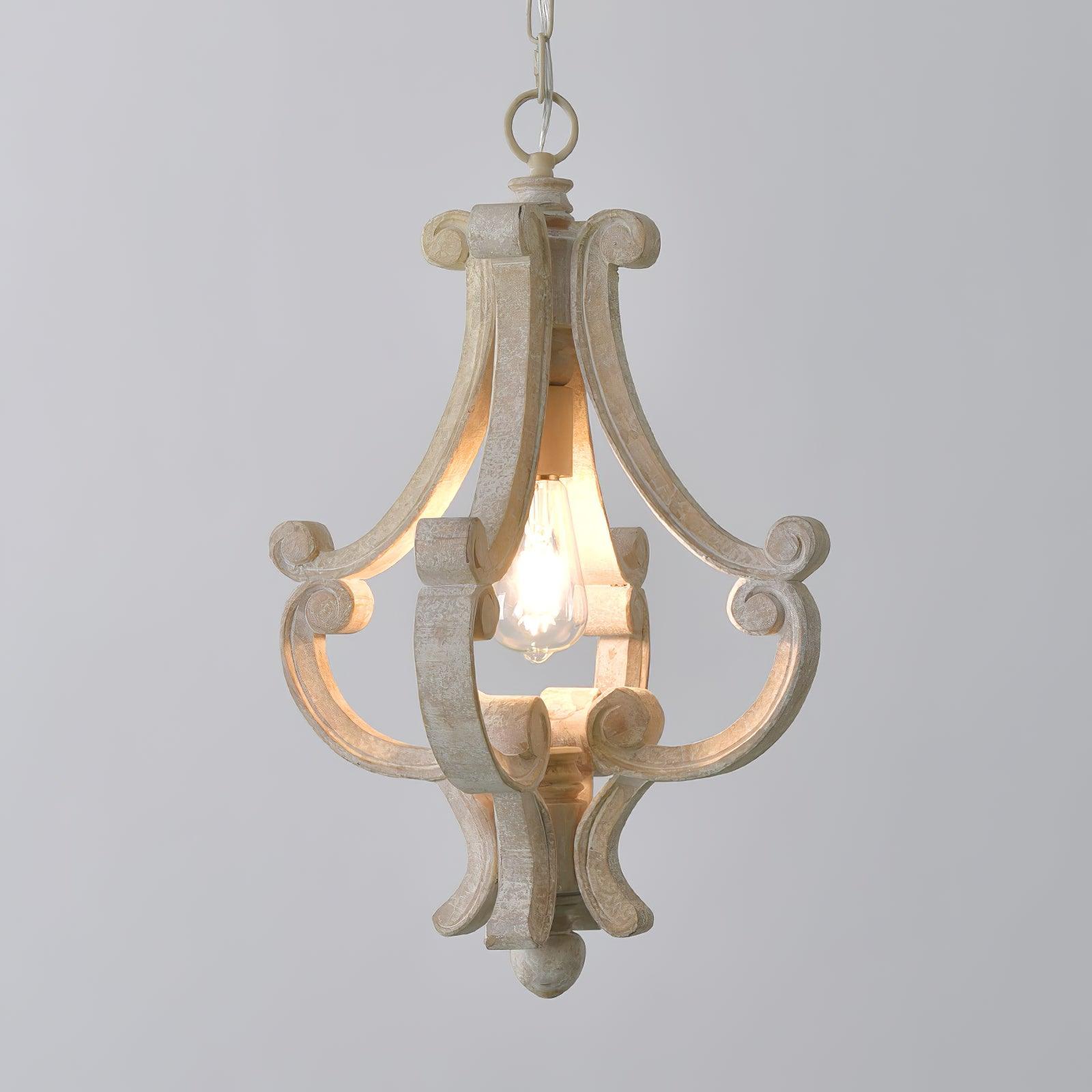 Thalien Wooden Glam Pendant Light