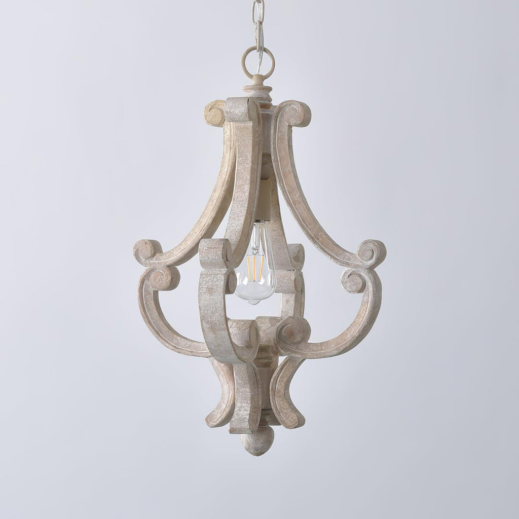 Thalien Wooden Glam Pendant Light