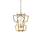 Lustra Chandelier Gold Lantern Frame
