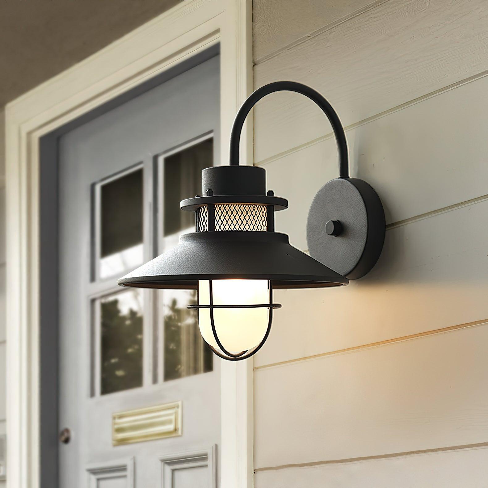 Ceraeion Unique Vintage Glass Outdoor Wall Lamp