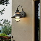 Ceraeion Unique Vintage Glass Outdoor Wall Lamp