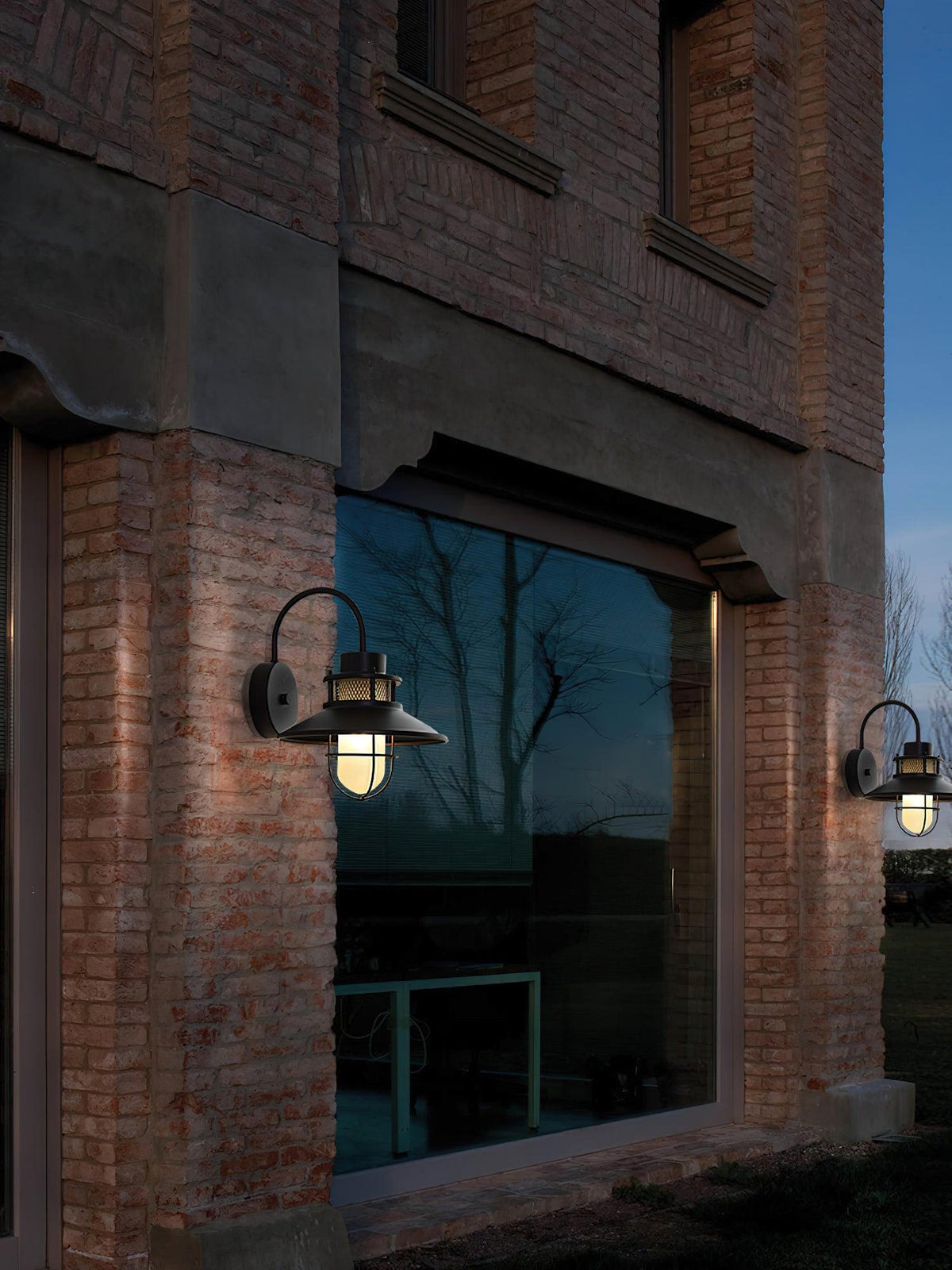 Ceraeion Unique Vintage Glass Outdoor Wall Lamp