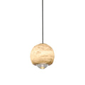 Zephaan Modern Minimalist Brass Alabaster Pendant Light