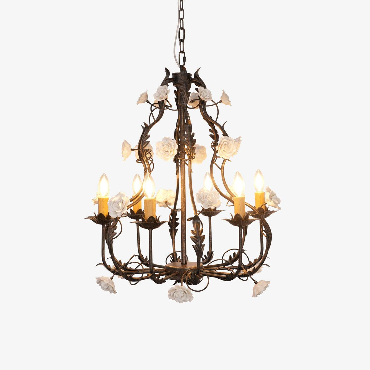 Rocaille Flower Chandelier