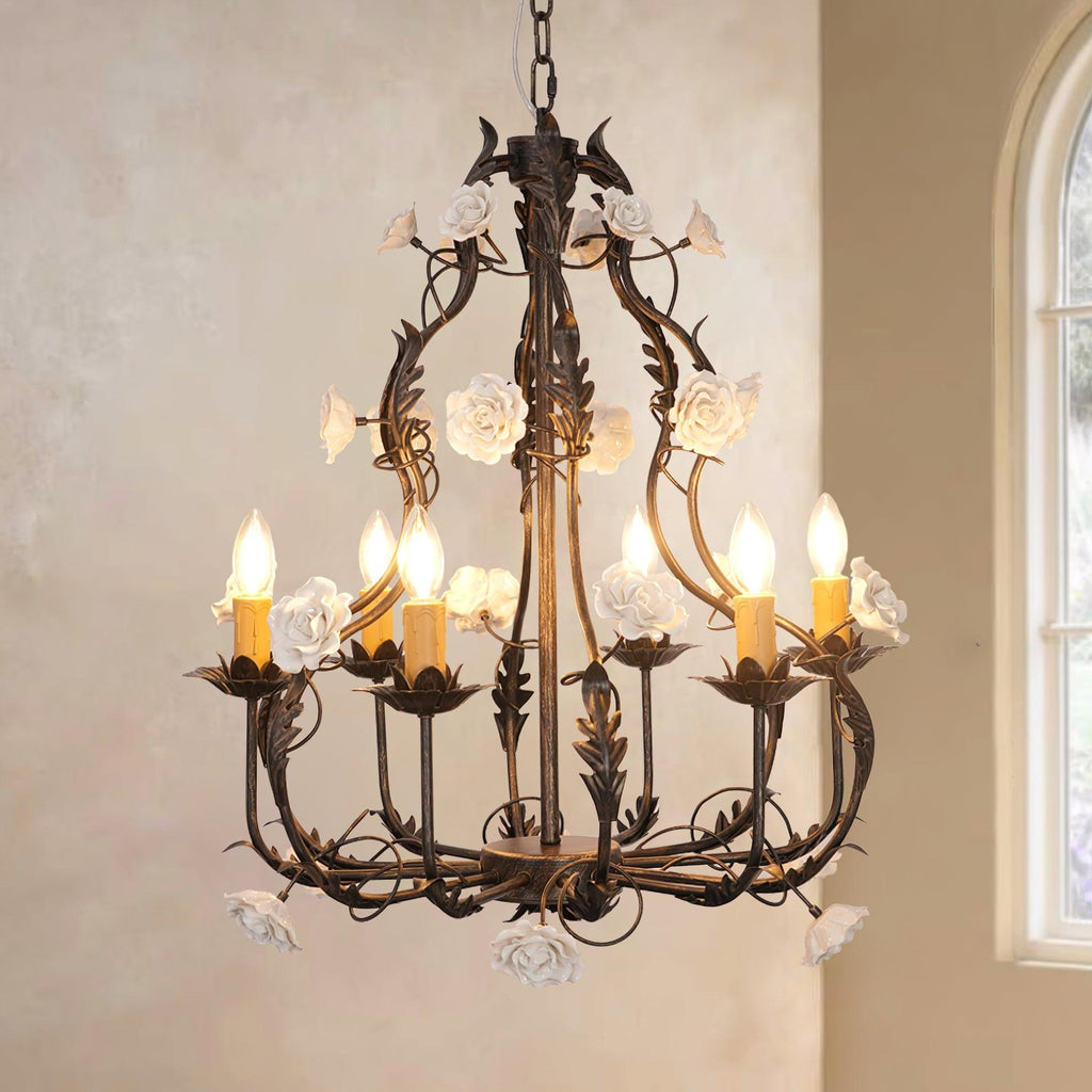 Rocaille Flower Chandelier