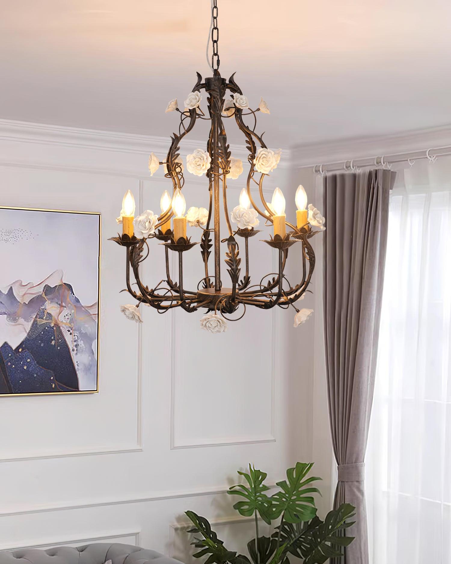 Rocaille Flower Chandelier