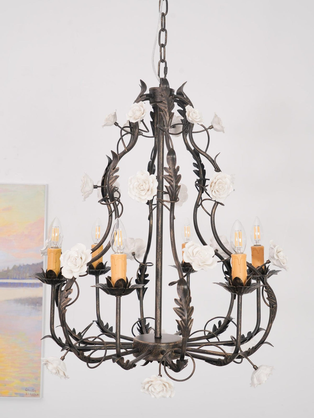 Rocaille Flower Chandelier