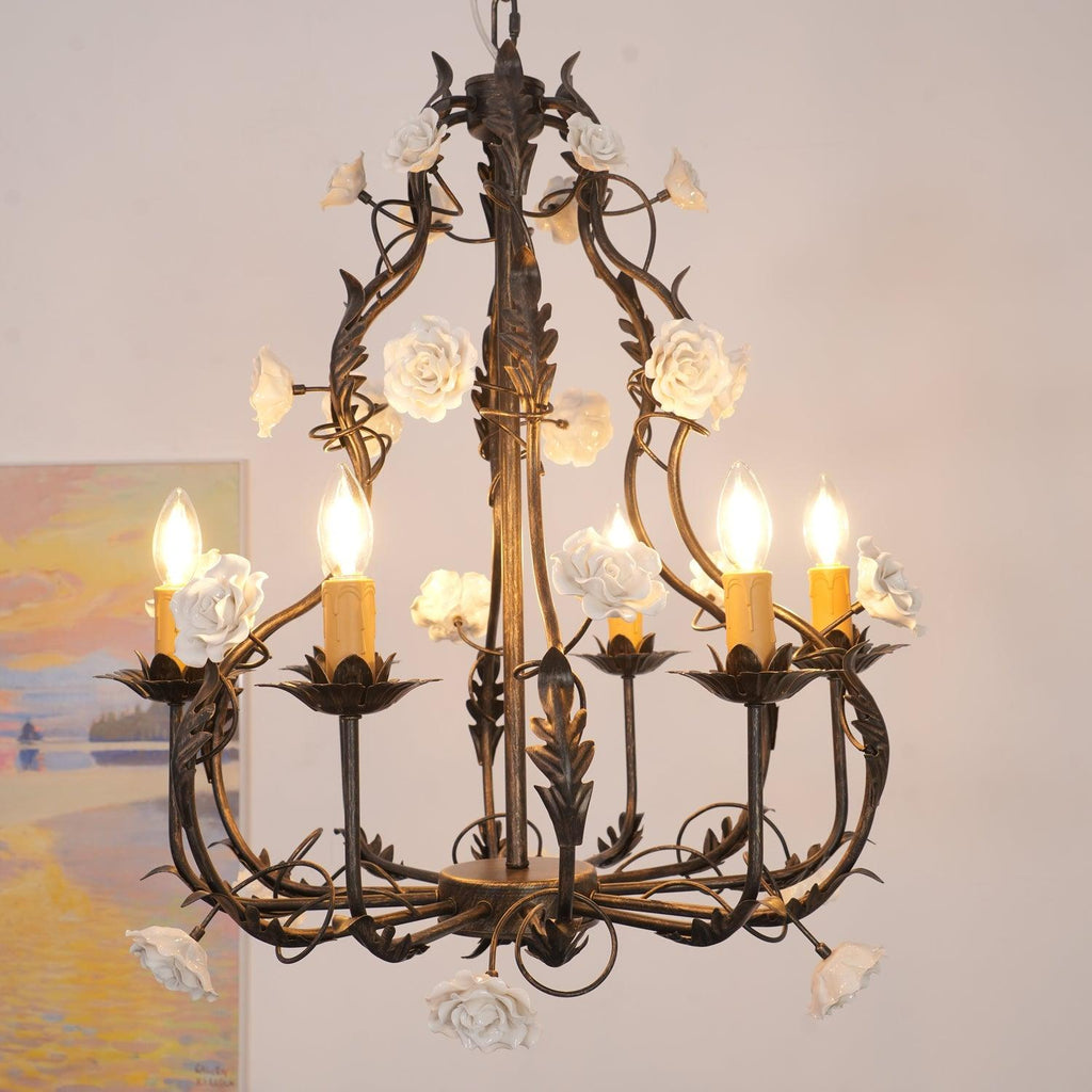 Rocaille Flower Chandelier