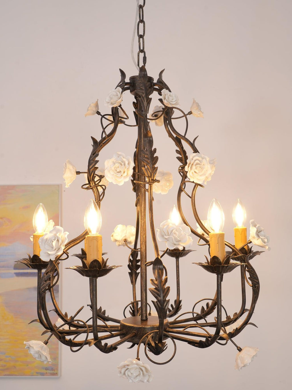 Rocaille Flower Chandelier