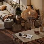 Elsilira Elegance Natural Rattan Pendant Lamp