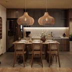 Elsilira Elegance Natural Rattan Pendant Lamp