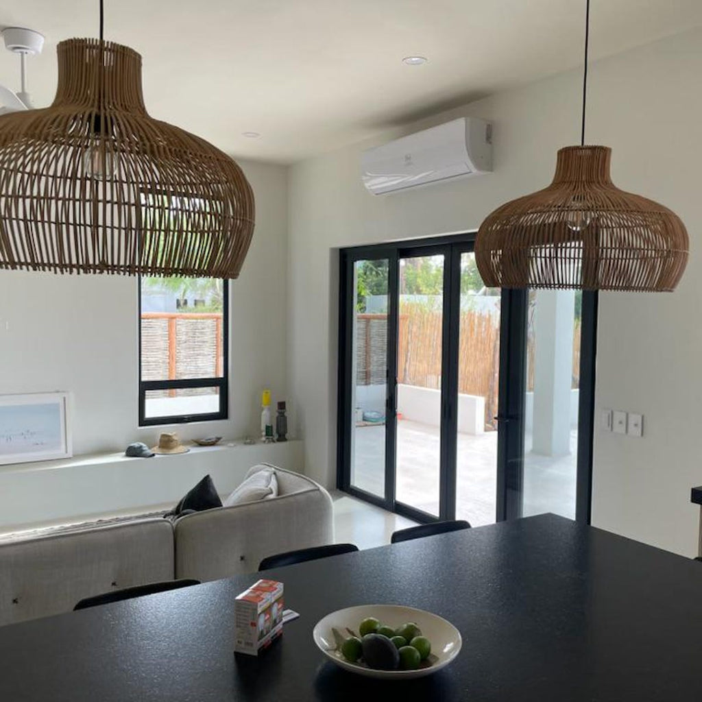 Elsilira Elegance Natural Rattan Pendant Lamp