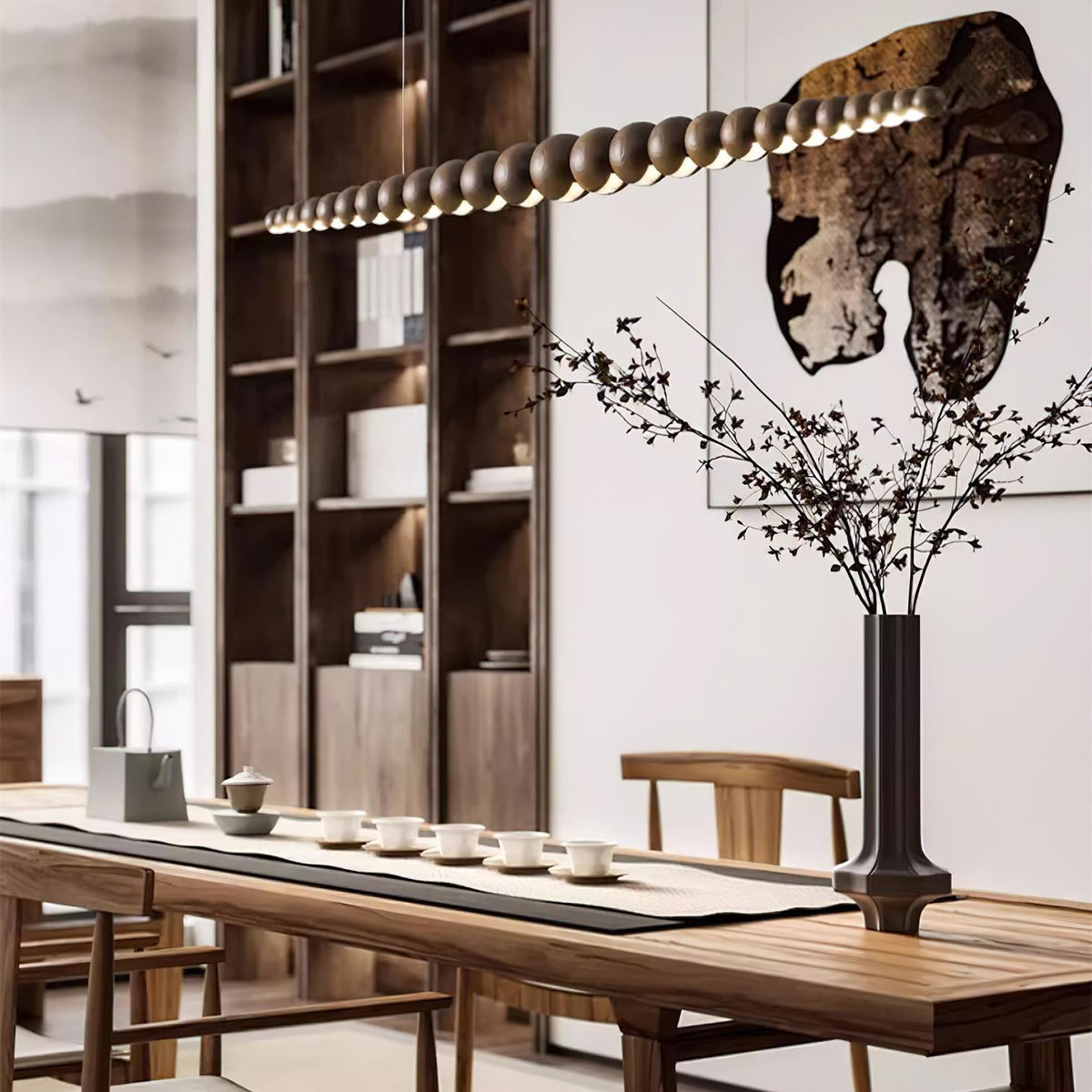 Arbor Minimalist Wood Chandelier