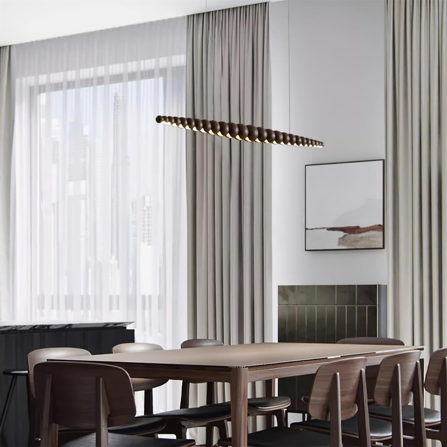 Arbor Minimalist Wood Chandelier