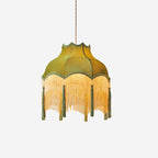 Fina Pendant Light Velvet Fringe Vintage Elegant Tassel