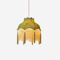 Fina Pendant Light Velvet Fringe Vintage Elegant Tassel