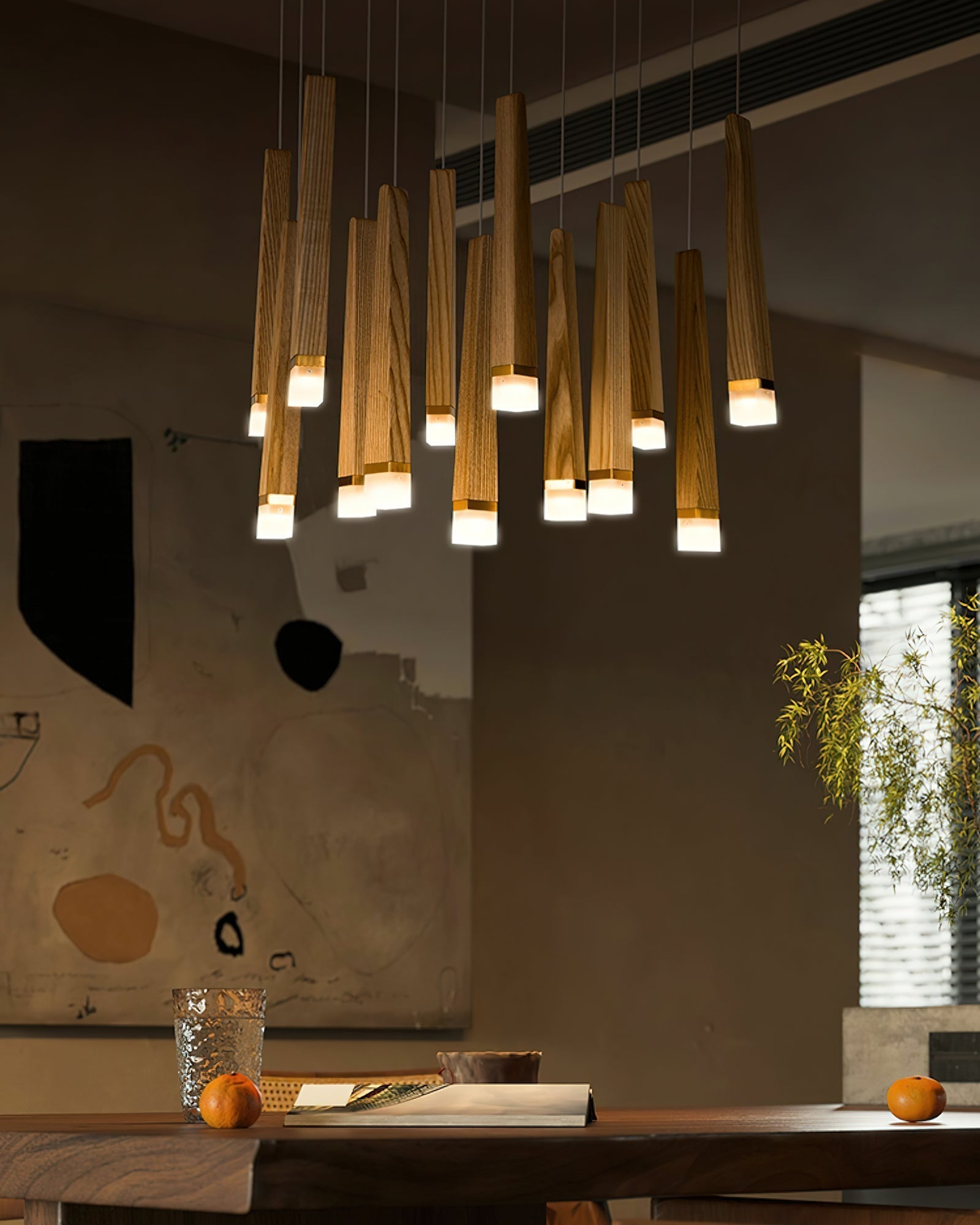 Armarila Firewood Stick Wood Chandelier